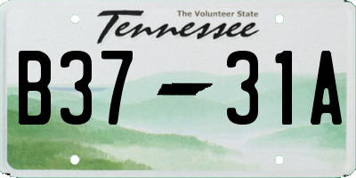 TN license plate B3731A
