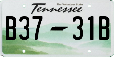 TN license plate B3731B
