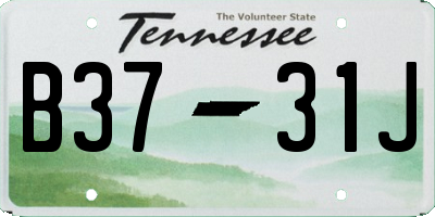 TN license plate B3731J