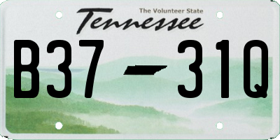 TN license plate B3731Q