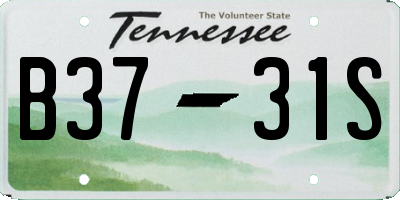 TN license plate B3731S