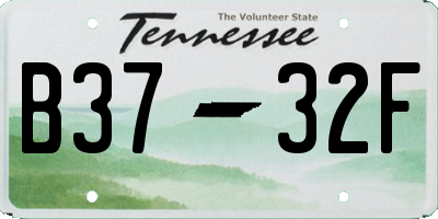 TN license plate B3732F