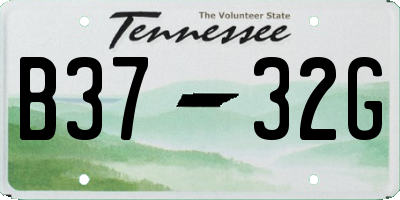 TN license plate B3732G