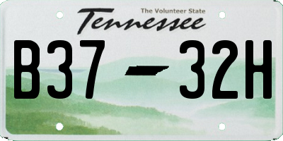 TN license plate B3732H