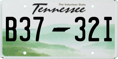 TN license plate B3732I
