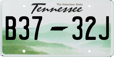 TN license plate B3732J