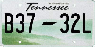 TN license plate B3732L
