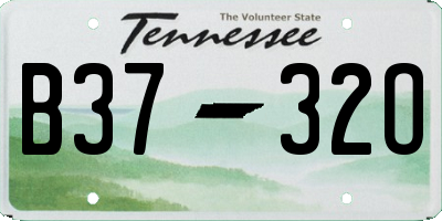 TN license plate B3732O