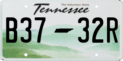 TN license plate B3732R