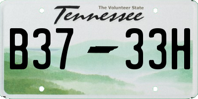 TN license plate B3733H