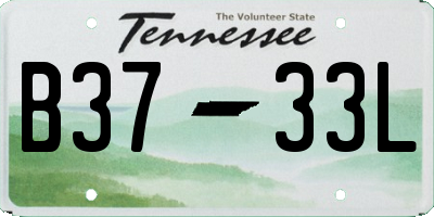 TN license plate B3733L
