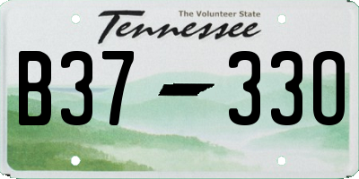 TN license plate B3733O