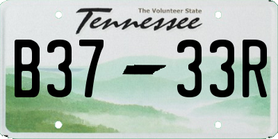 TN license plate B3733R