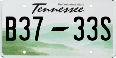 TN license plate B3733S