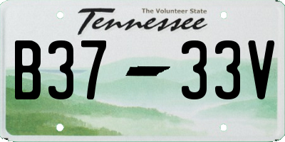 TN license plate B3733V