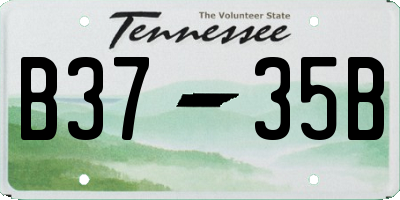 TN license plate B3735B