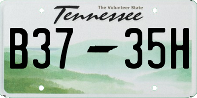 TN license plate B3735H
