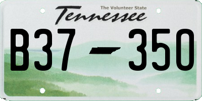 TN license plate B3735O