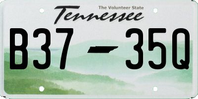 TN license plate B3735Q