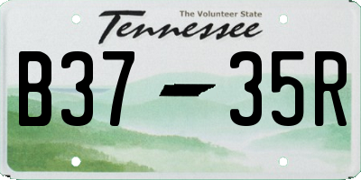 TN license plate B3735R