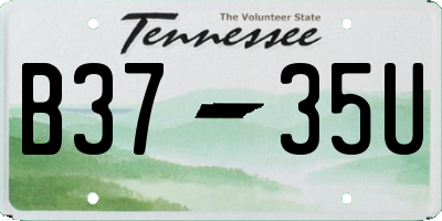 TN license plate B3735U