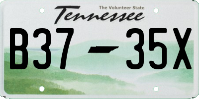 TN license plate B3735X