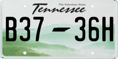 TN license plate B3736H