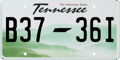 TN license plate B3736I