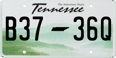 TN license plate B3736Q