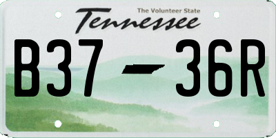 TN license plate B3736R