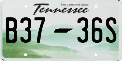 TN license plate B3736S