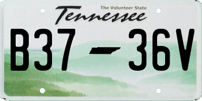 TN license plate B3736V