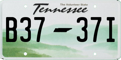 TN license plate B3737I