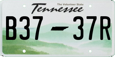 TN license plate B3737R