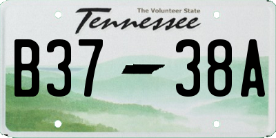 TN license plate B3738A