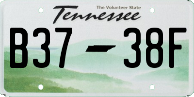 TN license plate B3738F