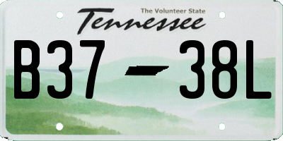 TN license plate B3738L