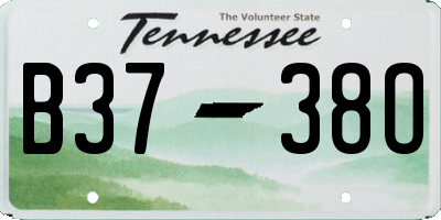TN license plate B3738O