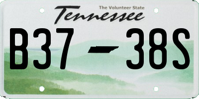 TN license plate B3738S