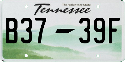 TN license plate B3739F