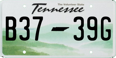 TN license plate B3739G