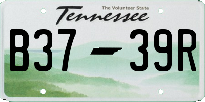 TN license plate B3739R