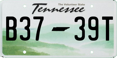 TN license plate B3739T