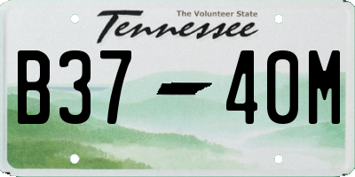 TN license plate B3740M