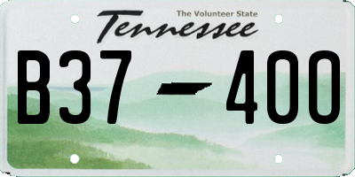 TN license plate B3740O