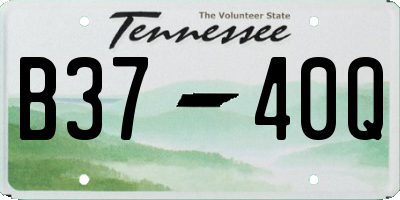TN license plate B3740Q