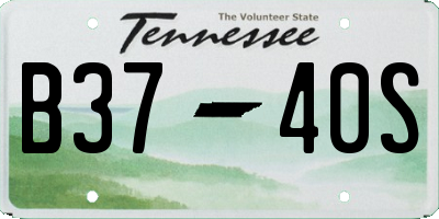 TN license plate B3740S