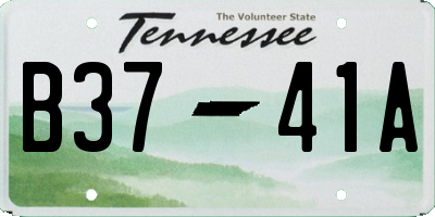 TN license plate B3741A