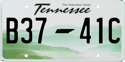 TN license plate B3741C