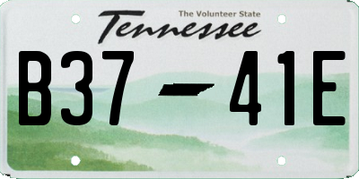 TN license plate B3741E